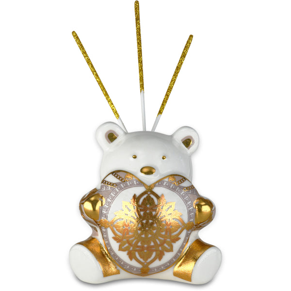 Fragrance Diffuser in Porcelain; Teddy Bear 1 - Poudre Chic