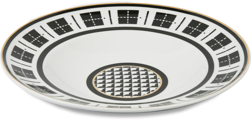 Optical Collection; Gourmet Pasta Plate in Porcelain