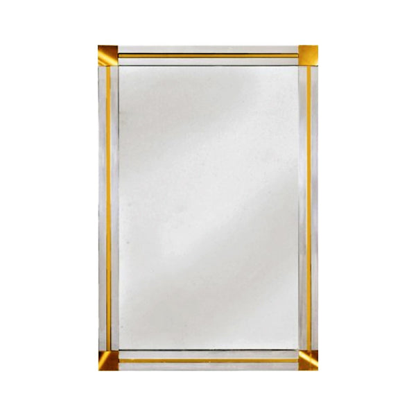 Mid century mirror, in the style of Willy Rizzo.