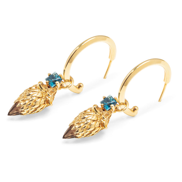Dendera Collection: 925 silver Earrings with 18K Gold Plating