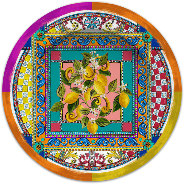 Ortigia Collection; Dinner Plate in Melamine