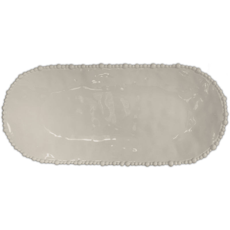 Large Oval Serving Plate - Melamine Taupe -Joke Collection