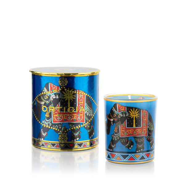 Sandalo Collection; Decorated Candle medium