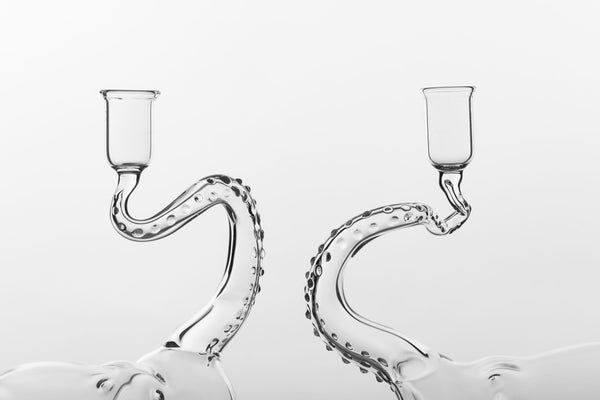 A Pair of Tentacle Candle Holders - Atelier Crestani Collection