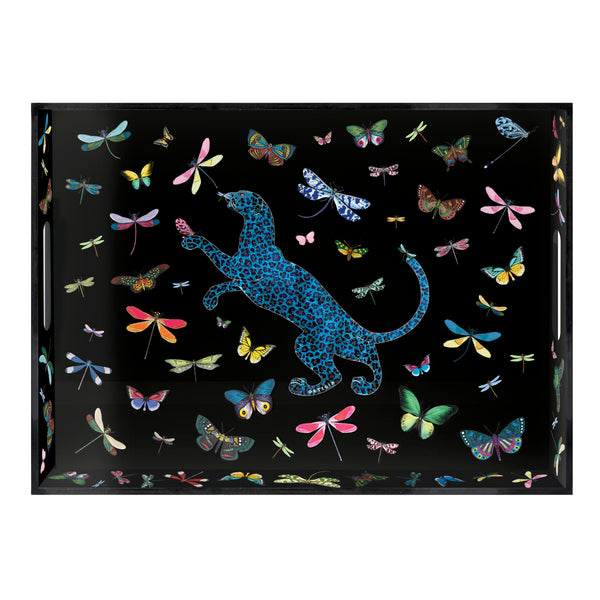 Tray: Rectangular Tray with Dragonflies