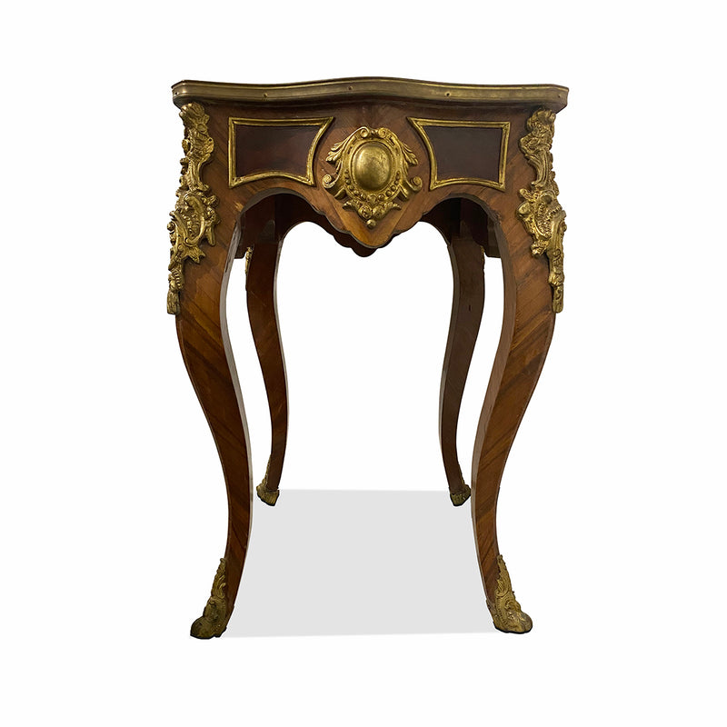 French Louis XV Style Ormolu-Mounted, Wooden Table