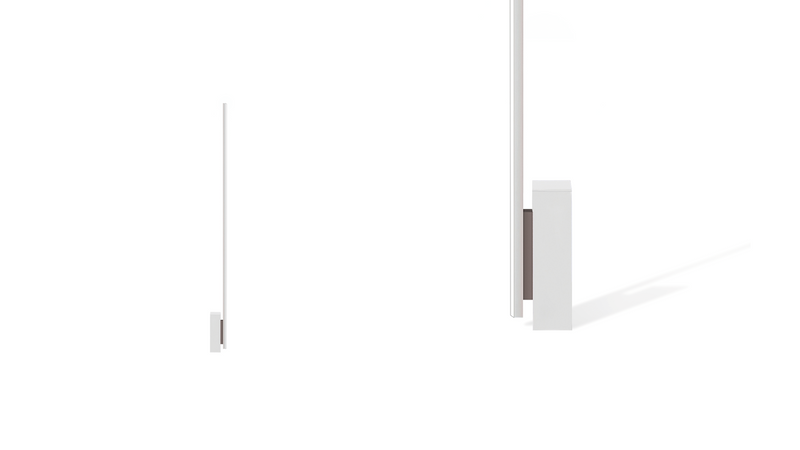 Floor Lamp; Linescapes in White/Grey by Nemo Lighting
