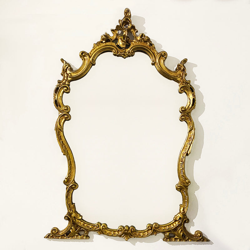 Golden Wooden Carved Mirror