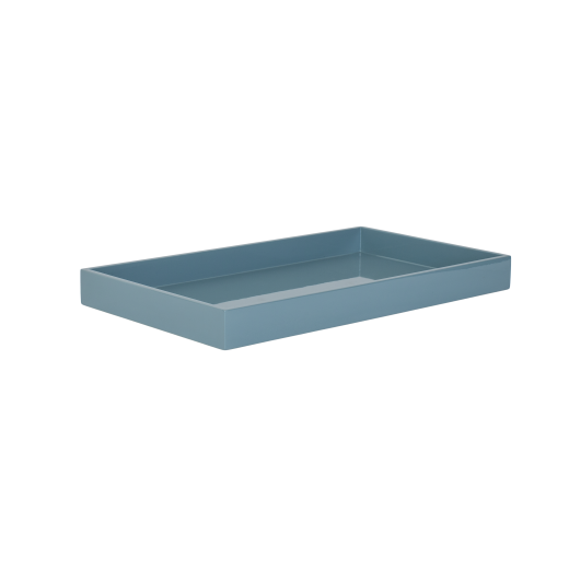 Lacquer tray 38x22 petrol blue