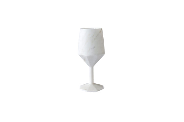 Cocktail Glass in White Marble